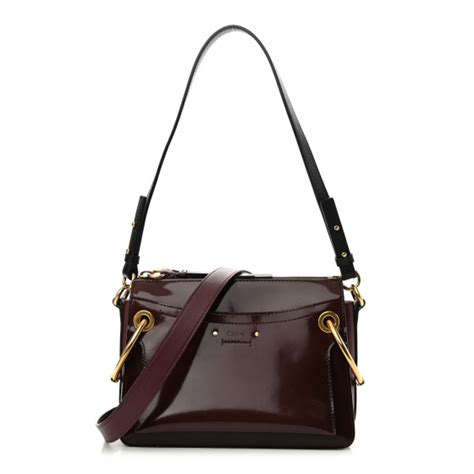 chloe small roy bag|CHLOE Patent Small Roy Bag 1283990 .